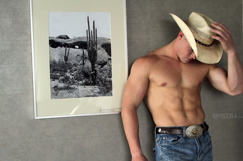 gayhoopla  GayHoopla Colt McClaire cowboy huge dick jeans crotch bulge orgasm cum solo jerk off smooth chest bubble butt 001 tube video gay porn gallery sexpics photo Gay Cowboy Colt McClaire