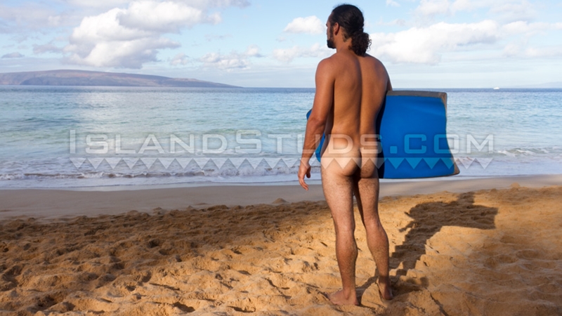 Vintage Nudist Hawaii - Hung brown furry nudist Hawaiian surfer Kana â€“ Naked Big Dick Men