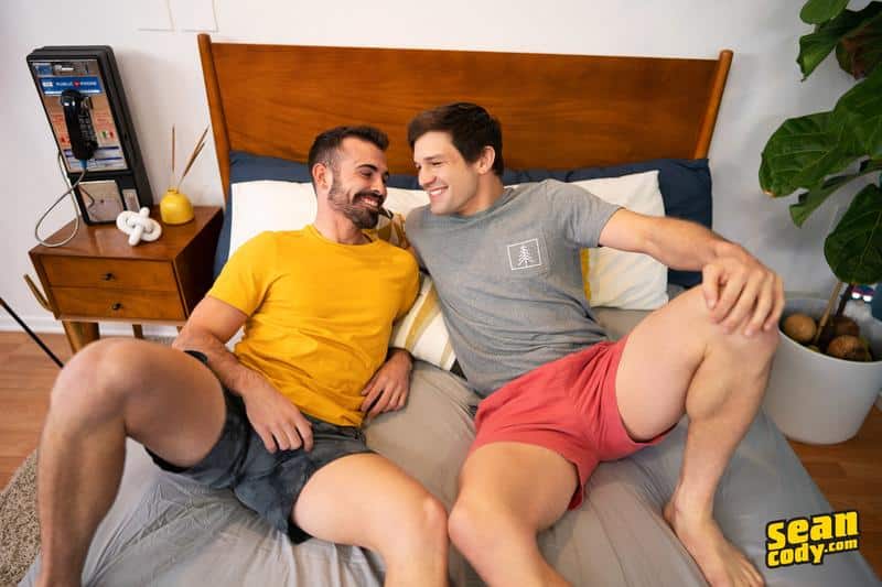 Horny cute muscle top Brysen huge dick bareback fucking Dax hot hairy asshole 2 gay porn image - Horny cute muscle top Brysen's huge dick bareback fucking Dax's hot hairy asshole