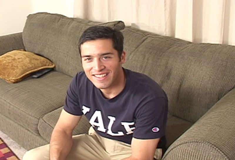 Sexy cute American dude Sean Cody Diego strips out of underwear stroking out a huge cum load 2 gay porn image - Sexy cute American dude Sean Cody Diego strips out of his underwear stroking out a huge cum load