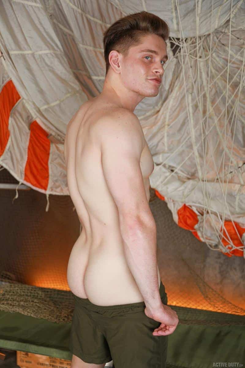 Active Duty sexy army stud Jay Tee bubble butt barefucked Derek Kage big thick dick 4 gay porn image - Active Duty sexy army stud Jay Tee's bubble butt barefucked by Derek Kage's big thick dick